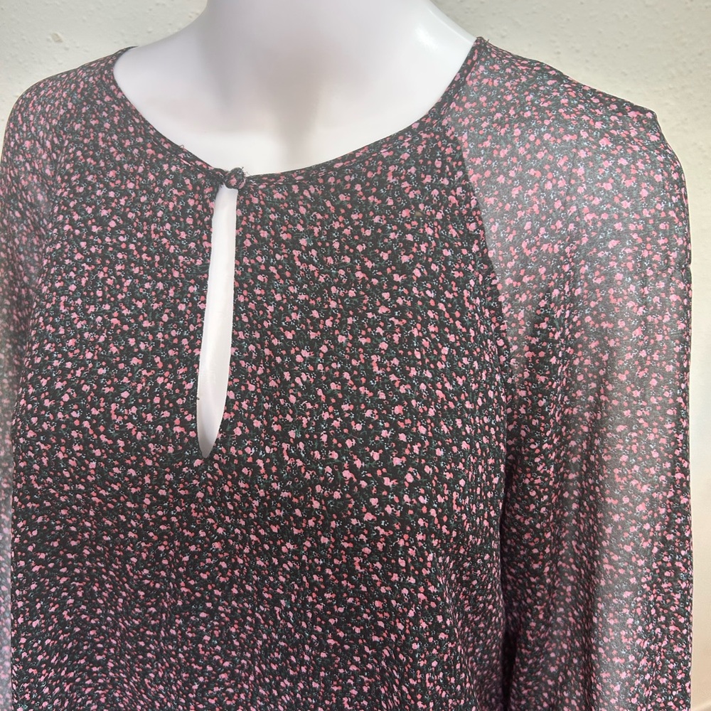 Rebecca Minkoff Black Sheer Blouse - Picture 7 of 8